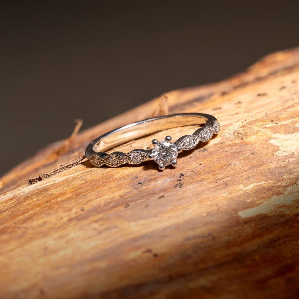 Verlobungsring mit Brillanten aus der Schmuckmanufaktur Wipf in Wil.